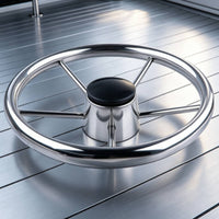 stainless steel Steering Wheel Stainless Steel Boat Steering Wheel 11-Inch for Stations