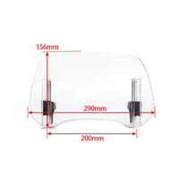 Snap-on Motorcycle Windshield Adjustable Motorcycle Windscreen Transparent Windshield with Mounting Brackets Non-Destructive Installation for Touring Riders