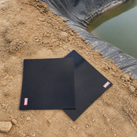 HDPE Pond Liner for Water Features, 0.2-2.0mm Thick Glossy Black Impermeable Liner, Heavy Duty Containment for Dams & Reservoirs