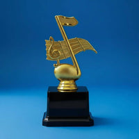 Souvenir Gift Golden Music Award Eye-Catching Design Gold Music Note Award Custom Engraving for Recitals