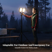 Power-Storing Illuminating Task Complete Panoramic Lighting Degree Lighting Adjustable Tripod Floodlight Sturdy Portable Emergency Light