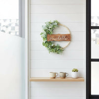 Fake Flowers Artificial Flower Wreath Realistic Look Home Decor Never Fade for Garden