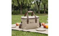 Waterproof Portable Cooler Bag 500D PVC Mesh Material Soft-Sided Cooler Bag 3-Layer Outdoor Gear Anti-Fouling for Picnic, Camping, Beach Trip