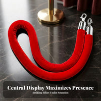 Metal Clip Hardware Queue Barrier Rope Gold-Tone Rope Connector