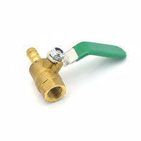 Sturdy Brass Ball Valve Heavy Duty Threaded Brass Valve Clear Thread Hose Barb Connector Easy Install for Workshop