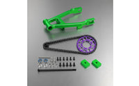 1/4 Motocross Motocross Rear Chain Assembly Steel Rear Support Arm Set Easy to Install RC Bike Chain Kit for Repair