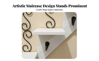 Stair-Shaped vertical shelf Creative home design Decoration Space-Saving for Hallway