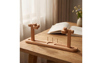Tabletop Embroidery Hoop Stand with Table Clamp Wooden Adjustable Embroidery Hoop Stand Portable Craft Holder Slim for Embroiderers