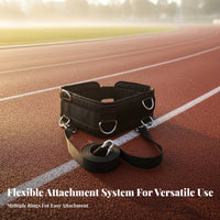 Multi-Functional Running Resistance Belt Adjustable Running Resistance Harness High Density Strapping for Athletes, Gym, Outdoor