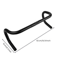 Road Bike Drop Bar Aluminum Alloy Drop Handlebar Road Bike Handlebar Sandblasted Anodized for Cyclists, Fixed Gear Builds