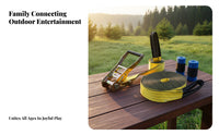 Core Strength Training Slackline Kit Includes Tree Protectors Ratchet Slackline Set Outdoor Balance Strapping for Beginners, Adults, Families, Backyard, Park, Camping
