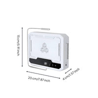 Pet Fan Heater with Digital Display Compact Enclosure Heater with Metal Support Frame Slim for Reptile Owners, Terrariums