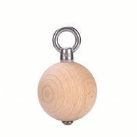 Beech Wood Pull-up Grip Ball Hanging Wooden Grip Ball Portable Grips Easy to Install for Home Gym