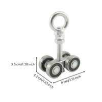 Galvanized C50 Track Roller Trolley Rustproof Trolley with Bearing Rollers Smooth-Rolling Track Roller Wheel High Strength for Warehouses
