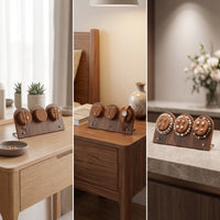 Jewelry Stand with Padded Bar Walnut-Tone Jewelry Display Stand Wooden Bracelet Holder for Vanity, Dresser, Retail Counter