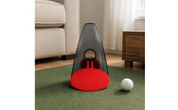 Indoor Outdoor Use Golf Putting Practice Aid Oval Base Golf Putting Practice Aid Translucent Body Sports Training Gear Curved Design for Indoors, Outdoors