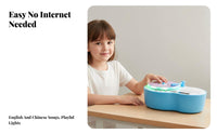 Rich Content children's Disc Player Toy Screen-Unrestricted Phonograph Learning Toy Easy to Use for Children, Toddlers, Preschool, Playtime