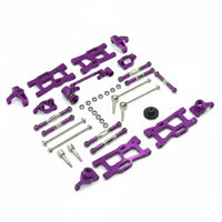 RC Car Metal Upgrade Wear-Resistant Resistance Metal Shock Absorber and Steering Kit RC Car Aluminum Parts Set
