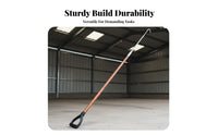 Long Reach Fire Hook Sturdy Emergency Drag Hook Sturdy Construction Carbon Fiber Pike Pole for Firefighters, Parking Garages, Warehouses, Substations