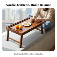 Nordic & aesthetic Folding Floor Table Space-Saving Foldable Floor Desk Portable Household Furniture adaptable for Apartment Dwellers, Home Workers, floor cushion seating area Room, Bay casement, Bedroom, Small areas