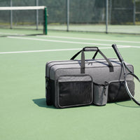 Tennis Racket Bag with Shoe Compartment Organized Water Bottle Bag Large-Capacity for Travel