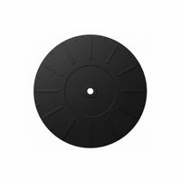 Turntable Mat with Radial Grooves 7-Inch Silicone Turntable Low-Height Mat for Records Players