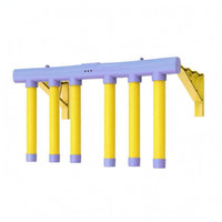 Hanging Rods Wall-Mounted Reaction Coach USB Charging Hand Speed Test Toy Adhesive Pads Foam Rod Reaction Game Pastel Colors