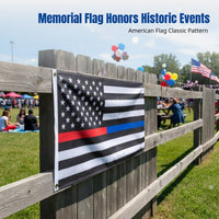 Independence Day Flag, Patriotic Garden Banner, Polyester, Outdoor Memorial Decoration, Brass Eyelets
