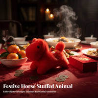 Chinese New Year Horse Soft Toy Auspicious Design Year of the Horse Soft Toy Soft Material Proceed Ld Features for Collectors