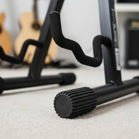 Anti-Slip Rubber Feet Universal Floor Guitar Stand Adjustable Height Universal Instrument Stand Soft Foam Padding for Musicians, Stage, Home