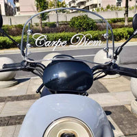 High Clarity Retro Motorcycle Wind Deflector Scooter Windshield Universal Scooter Front Windscreen