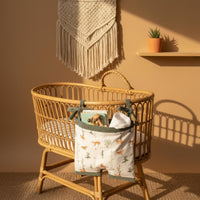 Crib Hanging Organizer Soft Material Crib Rail Storage Pocket Quick Reach