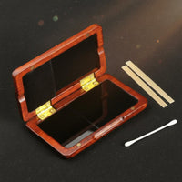 Safeguarding Wooden 2-Mouthpiece Blade Holder Long-Lasting Saxophone Mouthpiece Blade Box for Musicians