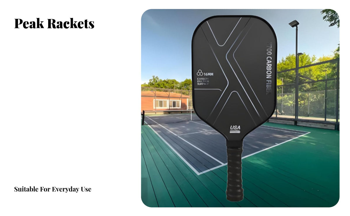 Lightweight T700 Carbon Fiber Pickleball Paddle Abrasion-Resistant Carbon Fiber Pickleball Paddle Large Sweet Area for Tournaments, Training