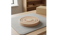 Solid Wood Wooden Building Blocks Set Early Learning Geometric Shape Sorter for Preschoolers