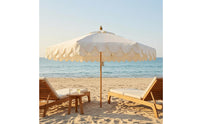 Rope-Pull Parasol Pale Parasol Central Pole for Outdoors