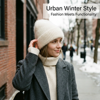 Ladies Warm Winter Cap, Women Winter Warm Knit Hat, Thick Knit Beanie for Women, Girls Winter Knit Cap, Boy Winter Cap Outdoor, Fuzzy Beanie