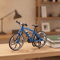 Die-Cast Mountain Bike Model Alloy Miniature Cycle Model Collectible Die-Cast Cycle for Collectors, Hobby Shelf, Office Desk