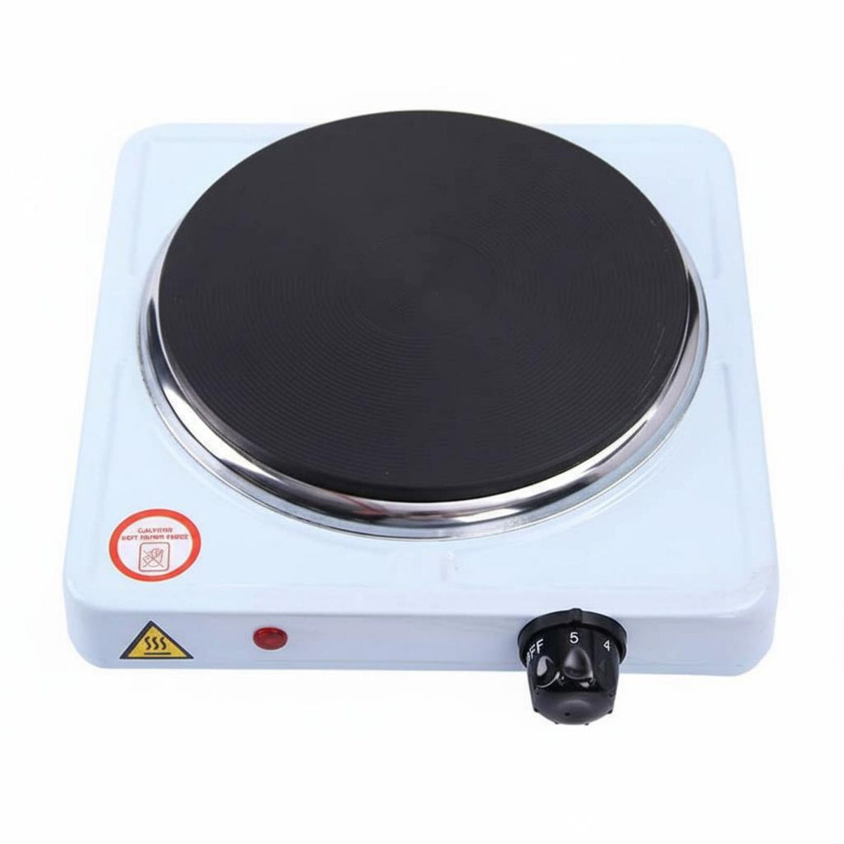 Adjustable Temperature Portable Electric Hot Plate All Cookware Compatible Single Burner Hot Plate Easy Clean Single Burner Electric Cooktop Heats Up Quickly & Evenly for Travelers, Students, Laboratory, Travel, Camping, Dorm Room