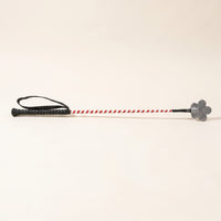 Lightweight Riding Crop with Wrist Loop Textured Grip Glitter Riding Crop Slim Whip Easy to Handle for Equestrians, Junior Riders