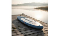 Complete Accessories Inflatable Fishing Paddleboard Portable Fishing SUP Board Non-Slip Deck Pad Inflatable Stand up Paddleboard for Adults, Lakes, Rivers