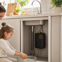 3500W Instant Electric Water Heater 220V Plug-in Water Heater Small Continuous for Tiny Home