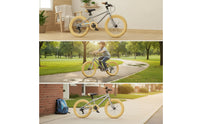 Anti-Slip Children's Bike Tire Beige Kids' Bike Tire Textured Smooth-Rolling for Neighborhood Paths