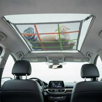 Car Ceiling Storage Net Mesh Car Ceiling Cargo Net Overhead Cargo Organizer Adjustable Overhead Storage Organizer Space-Saving