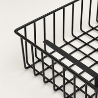 Under Shelf Storage Basket, Metal Wire Organiser, Hanging Storage Basket for Kitchen, Cupboard, Desk, Bedroom, Dormitory, Space Saving