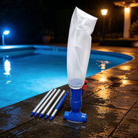 Portable Pool Vacuum Cleaner Jet-Style Pool Vacuum with Mesh Bag Slimline Manual for Above Ground Pools