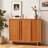 Wooden Shoe Box, Entryway Storage, Cherry Wood, 90cm High, Shoe Cabinet, 38cm Depth, Entryway Locker, Assembly Required