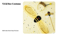 Bee Costume Set Lightweight children's Bee Costume Comfortable Bumblebee Dress-Outfit for Young Children, Preschoolers, Halloween, Birthday Parties