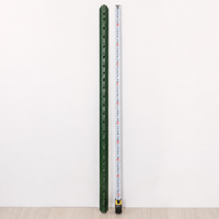 10 Pieces Y-Shaped Fence Posts, Dark Green Thickened Pasture Fence Posts Made of Steel, Galvanized Metal Posts for Chicken Coop and Vegetable Garden