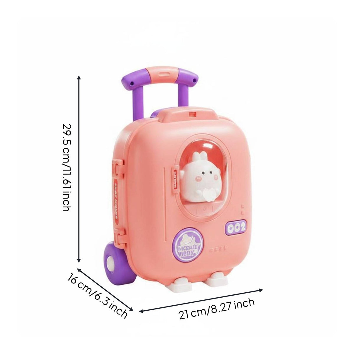 Parent-Child Interaction Rolling Suitcase Play Kitchen Early Learning Mini Kitchen Playset Educational Travel Play House Fine Movement Skills for Children, Toddlers, Home, Playroom